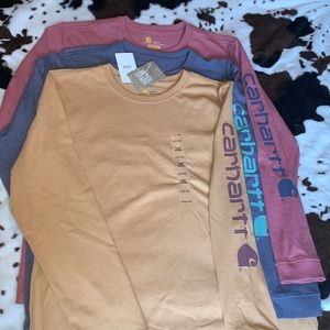 BUNDLE!¡ 3 never warn long sleeve carhartt shirts. Large